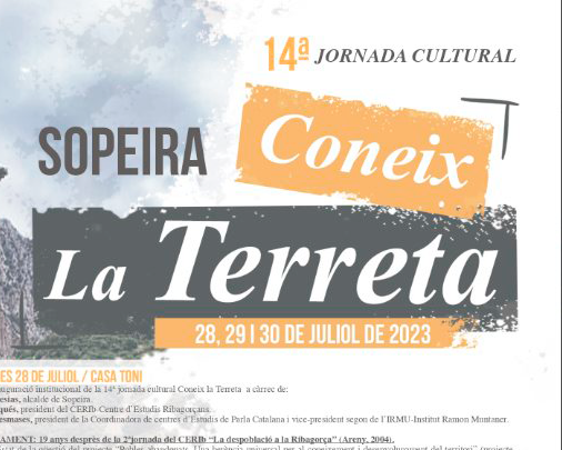 XIV JORNADA CULTURAL CONEIX LA TERRETA. SOPEIRA