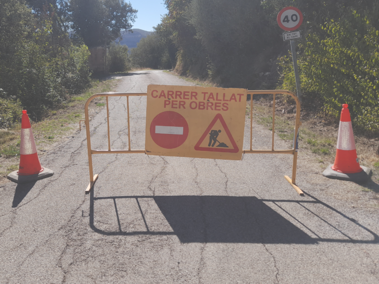 TASQUES D’ARRANJAMENT A LA CARRETERA DE LA TERRETA