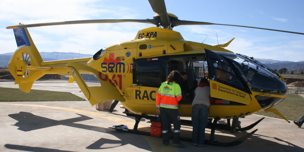 L’HELICOPTER MEDICALITZAT TORNA A TREMP