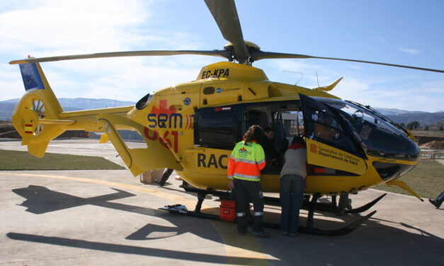 L’HELICOPTER MEDICALITZAT TORNA A TREMP