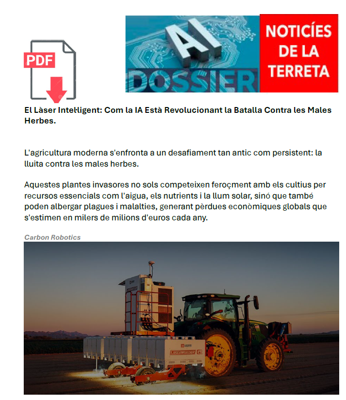 El Làser Intel·ligent: Com la IA Està Revolucionant la Batalla Contra les Males Herbes