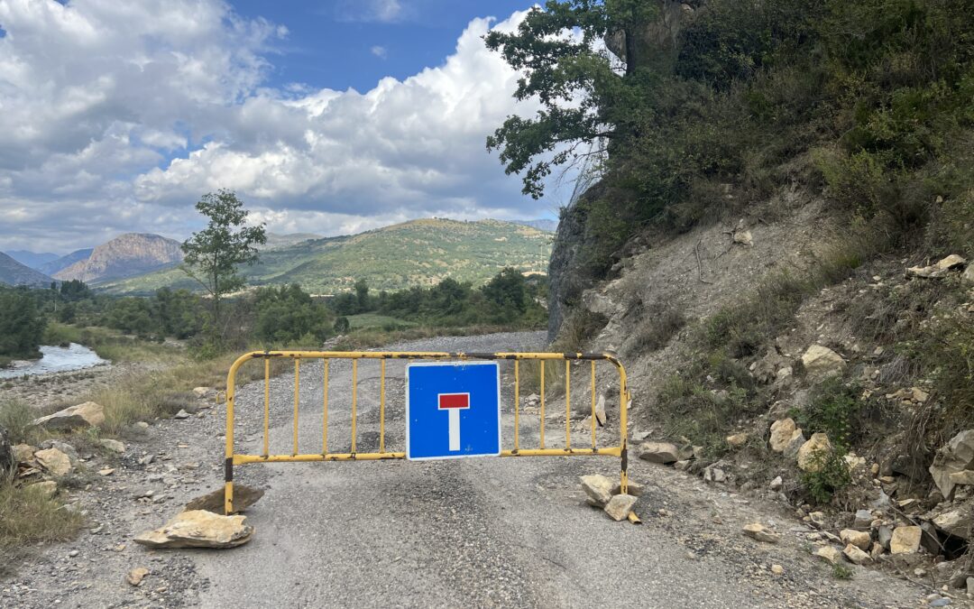 TALLADA LA PISTA DEL BARRANC DEL SOLÀ