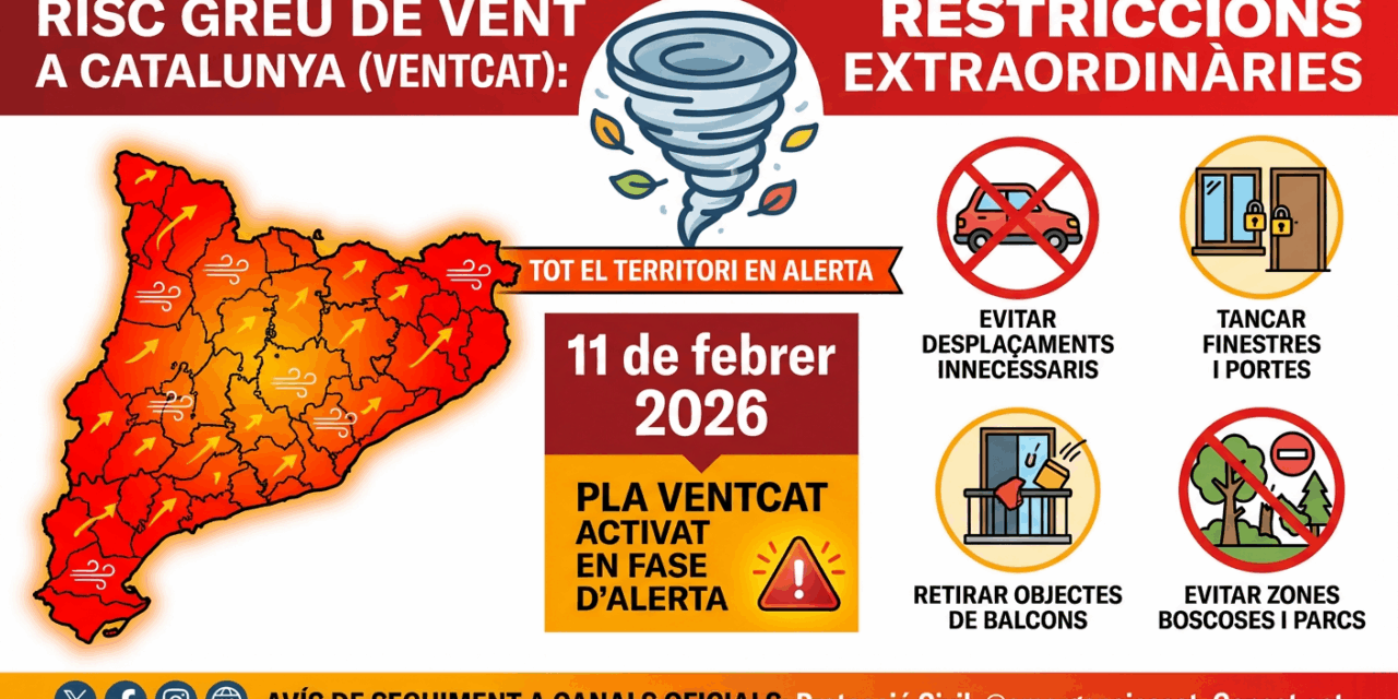 LA GENERALITAT ACTIVA EL PLA VENTCAT