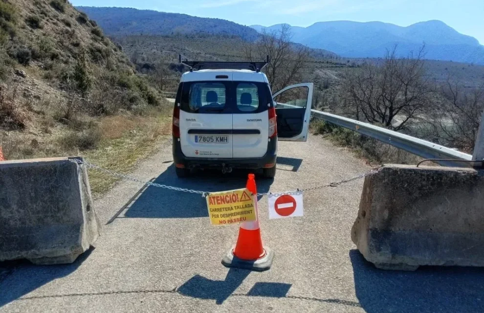 TALLAT L’ACCÉS PER LA N-230 A MONT-REBEI