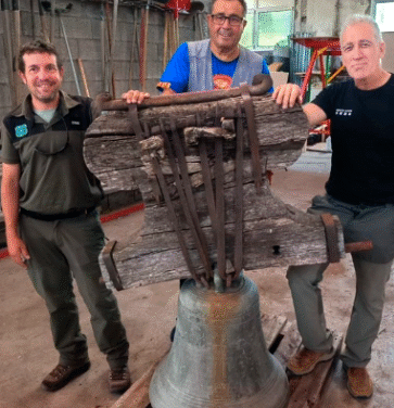Rescaten la campana de l’església d’Erillcastell, a l’Alta Ribagorça