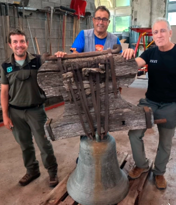Rescaten la campana de l’església d’Erillcastell, a l’Alta Ribagorça