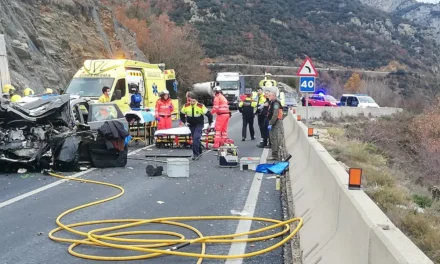 L’N-230 entre Areny de Noguera i la carretera d’Escales, entre els trams amb més risc d’accident de l’Estat