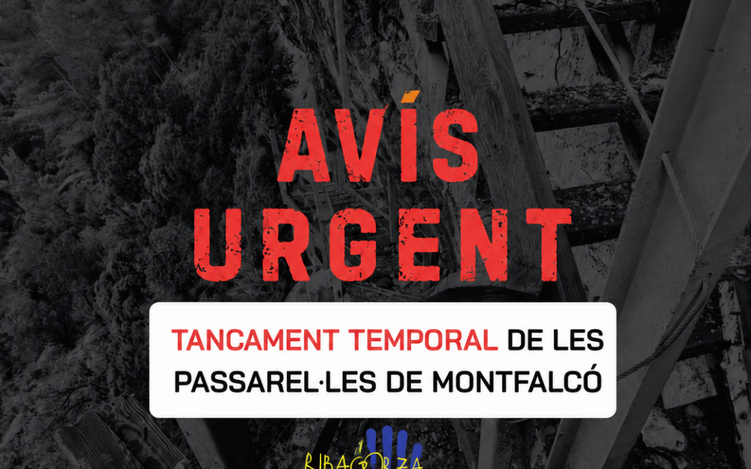 Tancades les passarel·les de Montfalcó per una esllavissada de roques