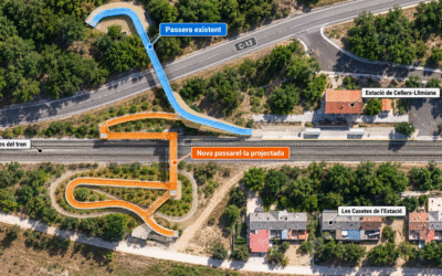 FGC construirà una passarel·la sobre les vies del tren a Cellers