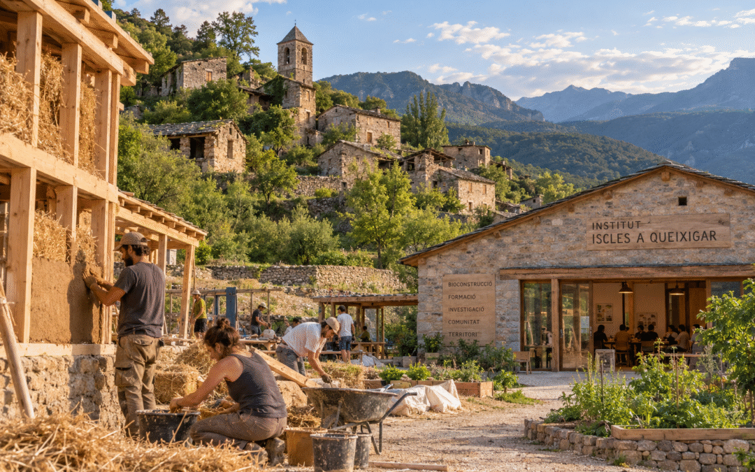 D’Iscles a Queixigar: la recuperació d’un poble abandonat dona origen a un centre internacional de bioconstrucció